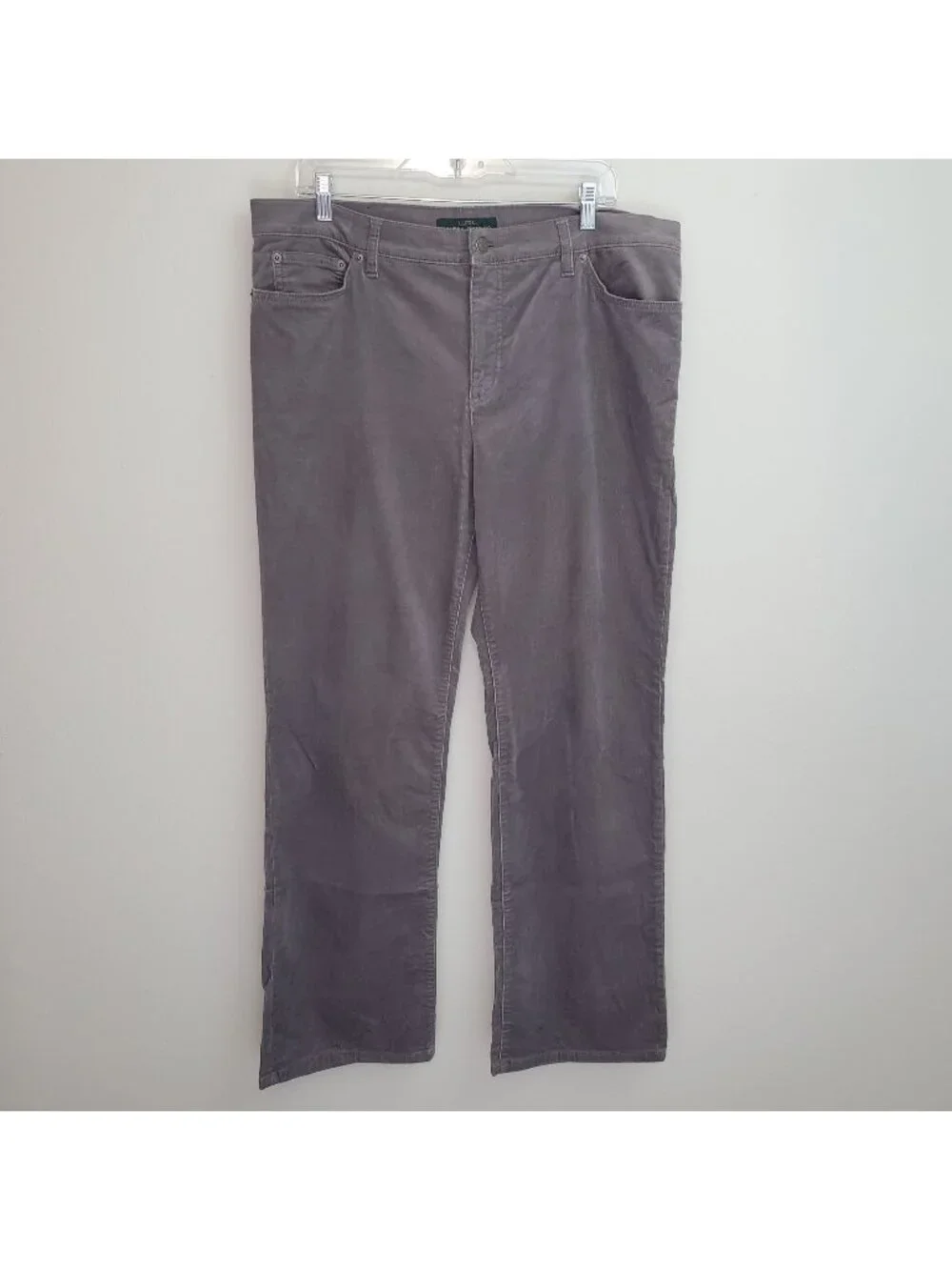 Lauren Ralph Lauren gray bootcut corduroy pants